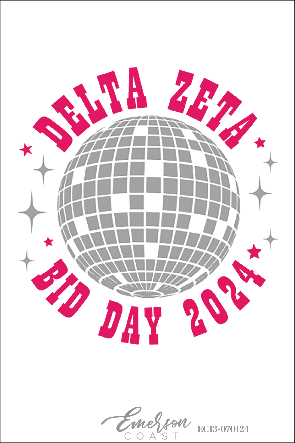 Delta Zeta Disco Fever Bid Day T-Shirt