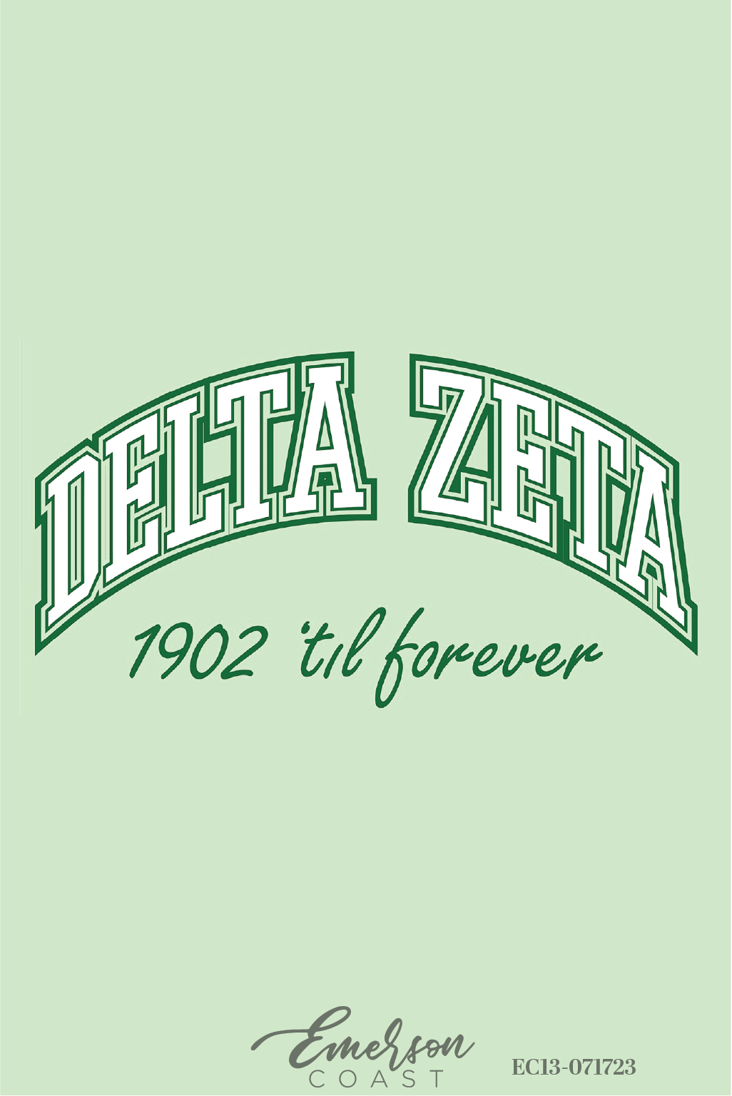Delta Zeta Green Recruitment T-shirt
