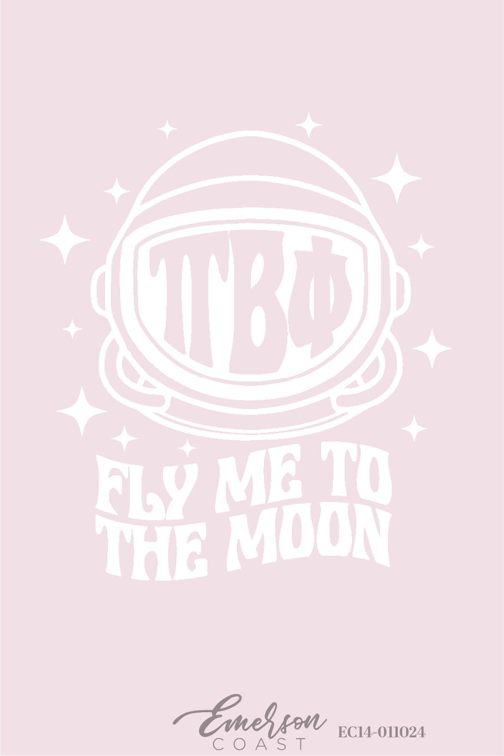 Alpha Omicron Pi Fly Me To The Moon Bid Day T-Shirt