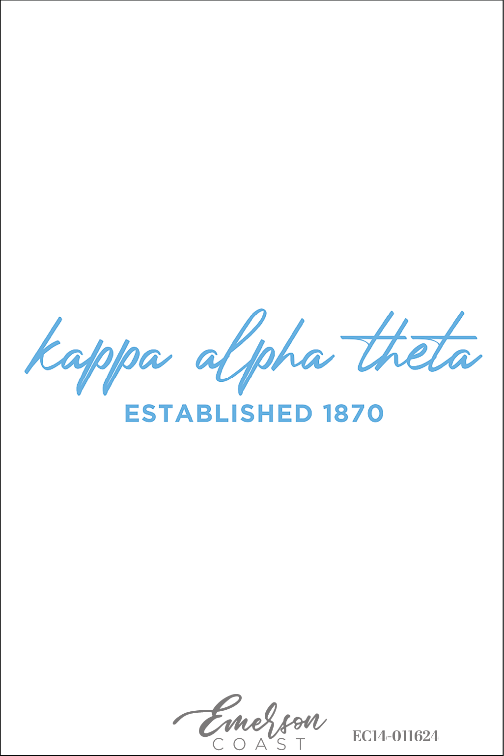 Kappa Alpha Theta Simple Script Henley