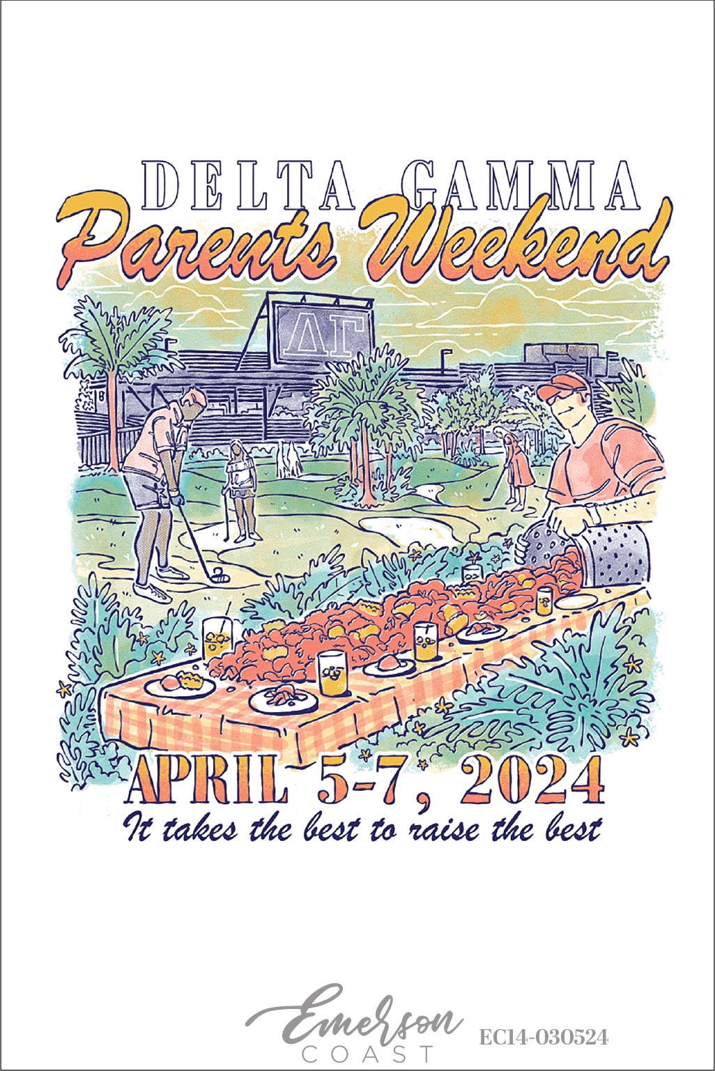 Delta Gamma University Of Alabama Parents Weekend Crawfish Boil T-Shirt