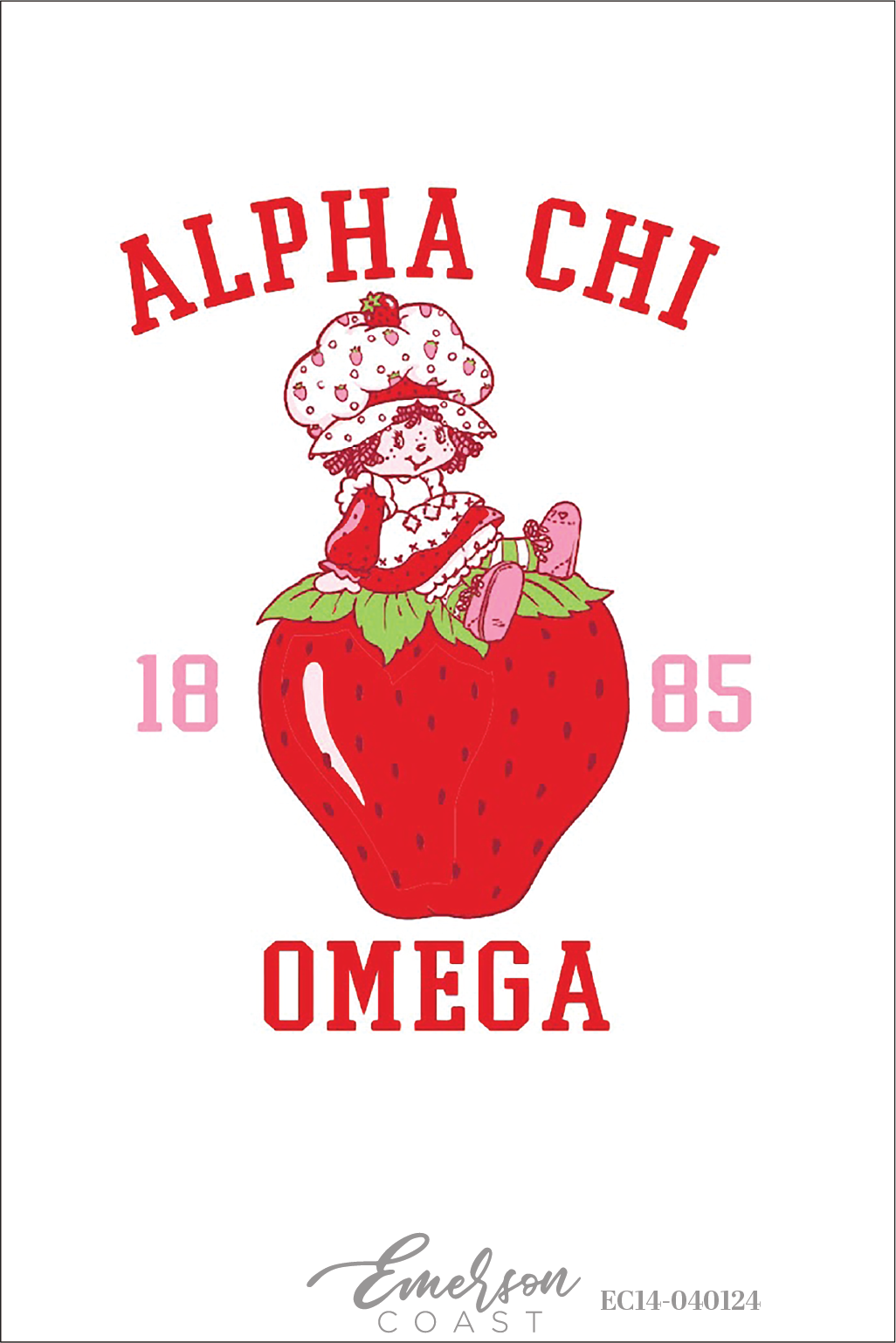 Alpha Chi Omega Strawberry Shortcake Greek Week T-Shirt