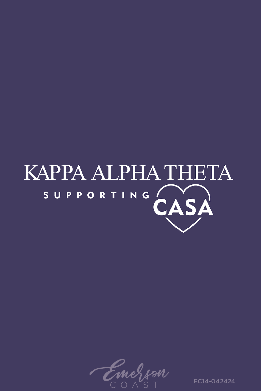 Kappa Alpha Theta Supporting Casa Navy Slouchy Tee