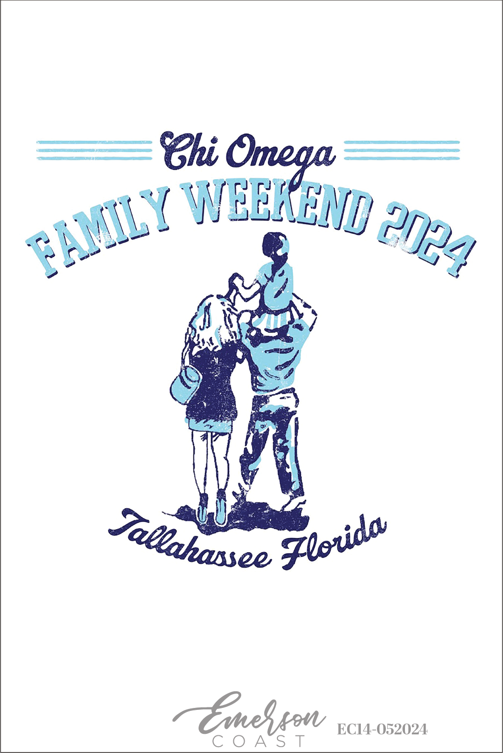Chi Omega Florida State University Parents Weekend T-Shirt