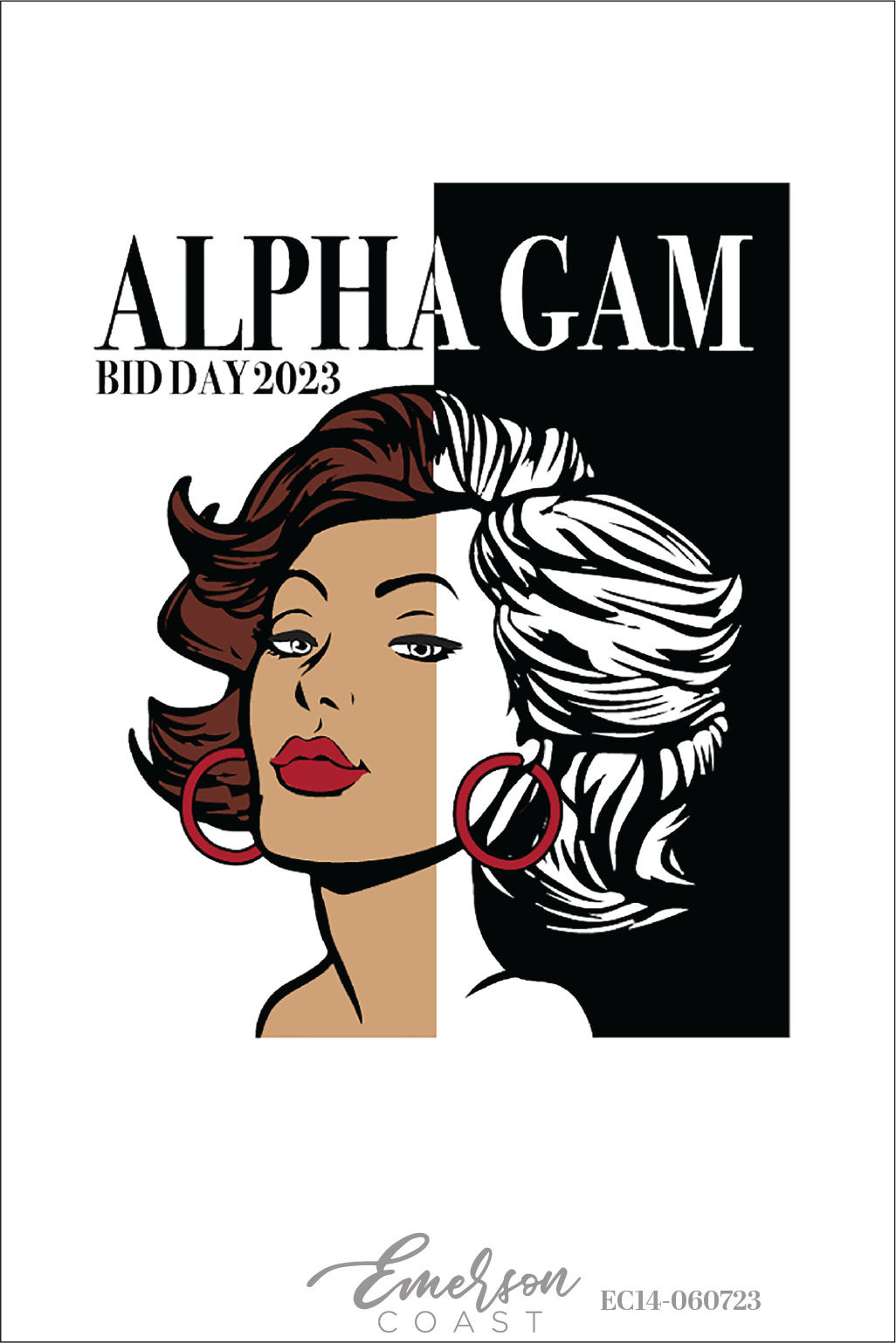 Alpha Gamma Delta Vogue Bid Day T-Shirt