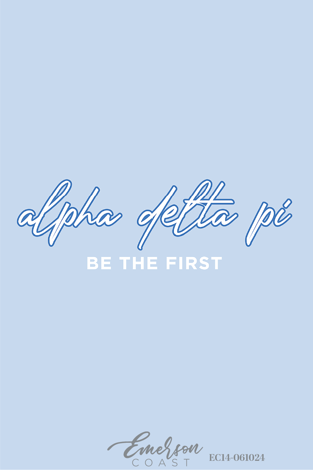 Alpha Delta Pi East Tennessee State University Recruitment Shirt