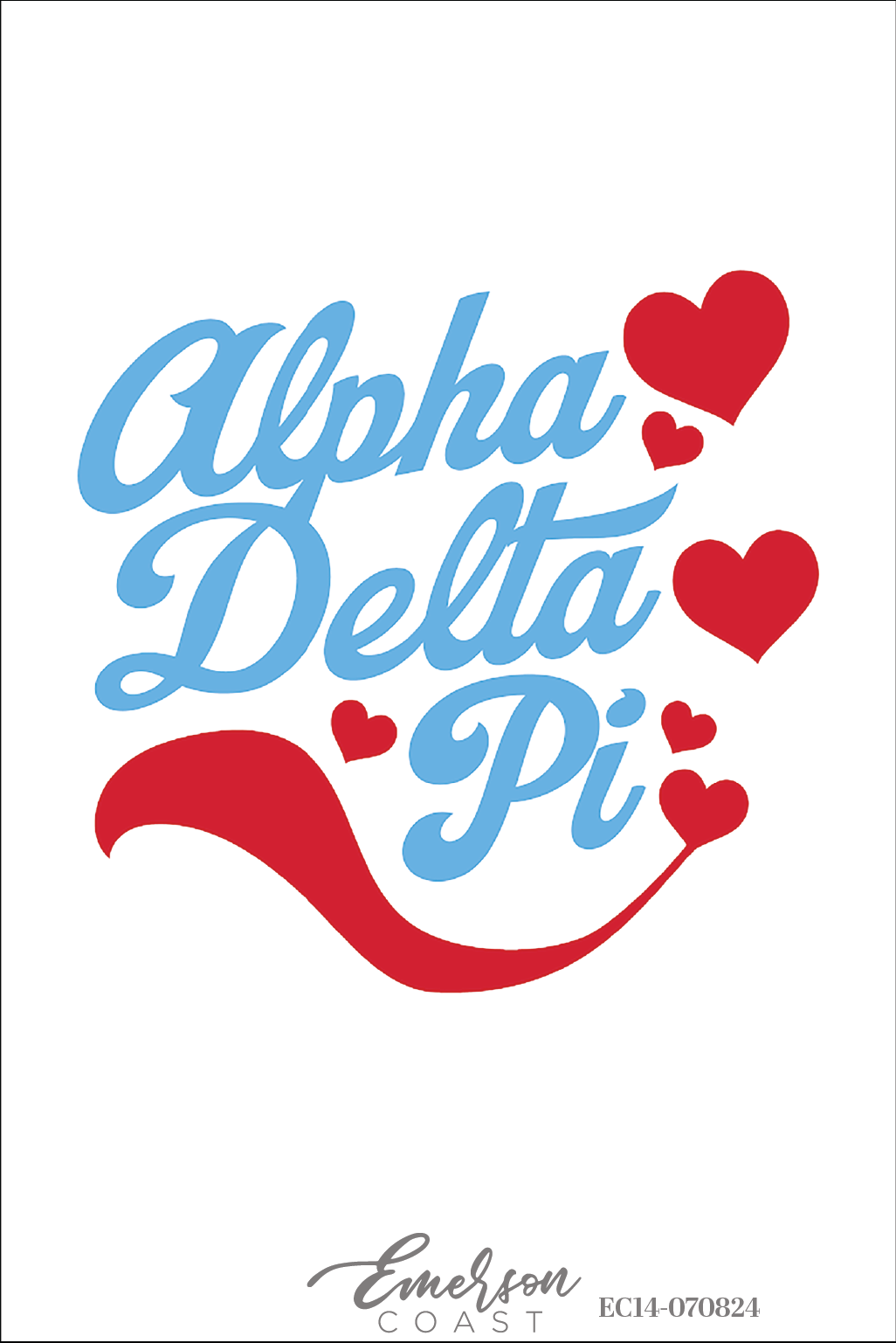 Alpha Delta Pi Eastern Kentucky University Heart Recruitment Tee