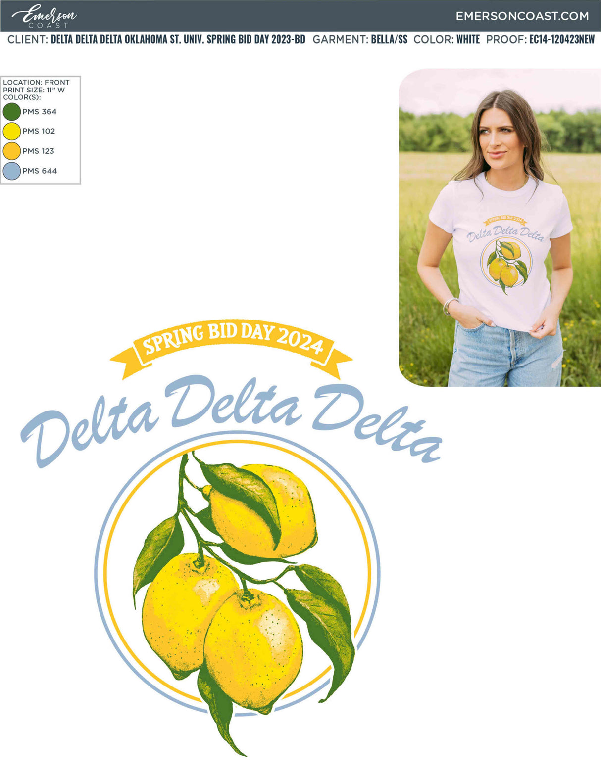Italian Summer Bid Day Design