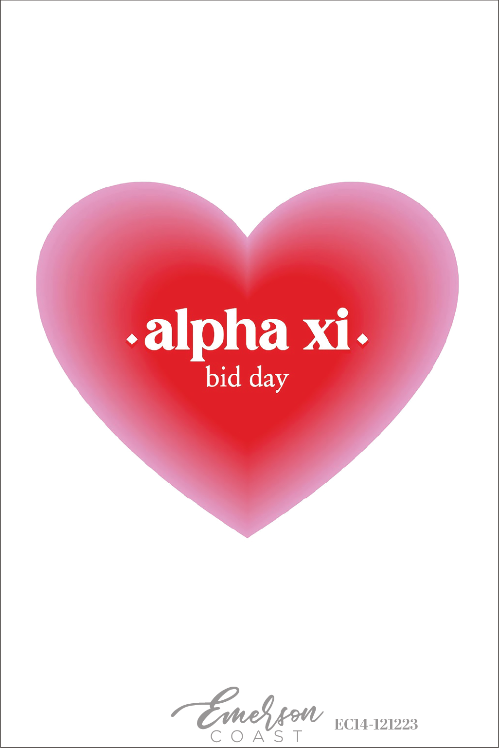 Alpha Xi Delta Heart Bid Day T-Shirt