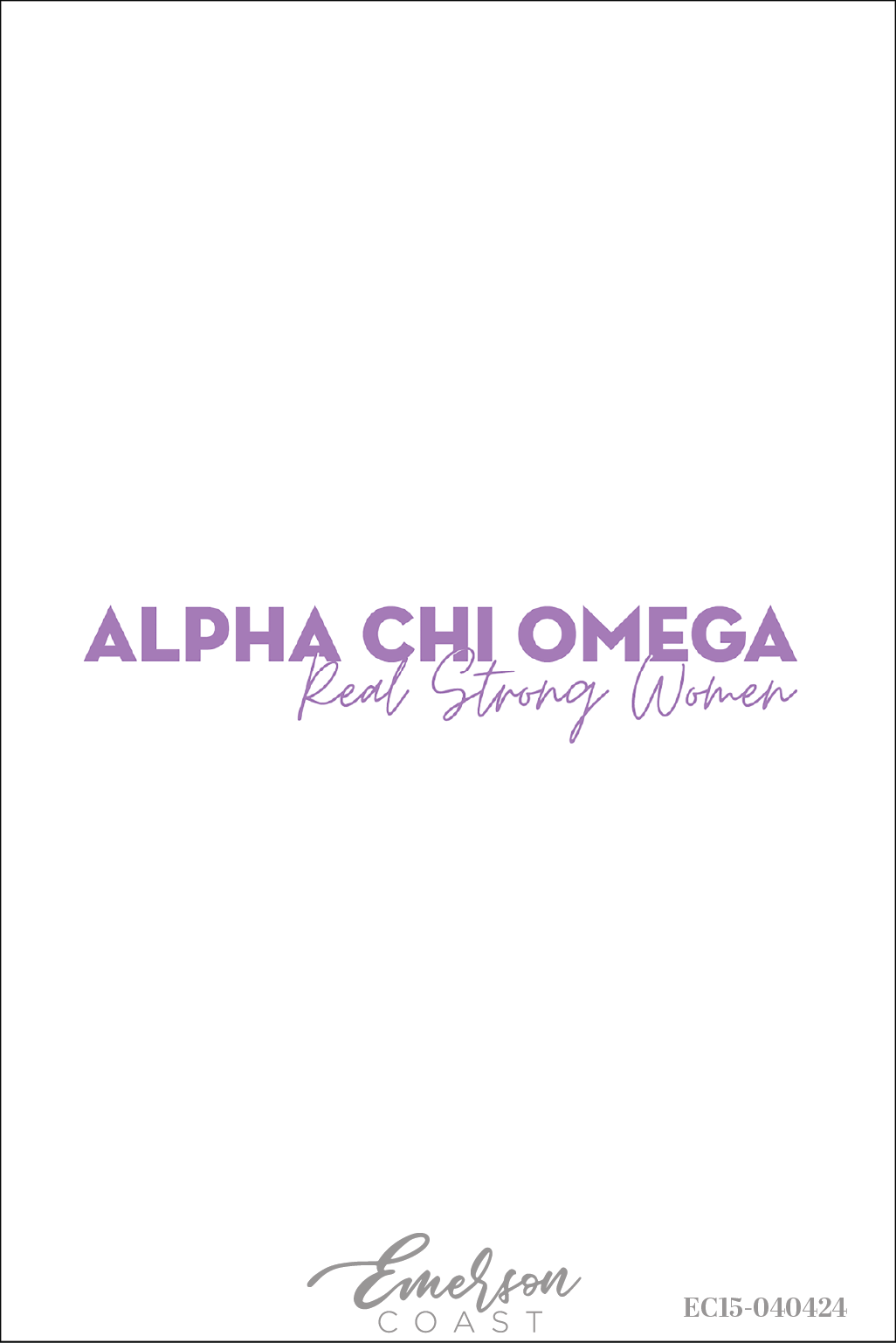Alpha Chi Omega Real Strong Women Philanthropy Round Tee