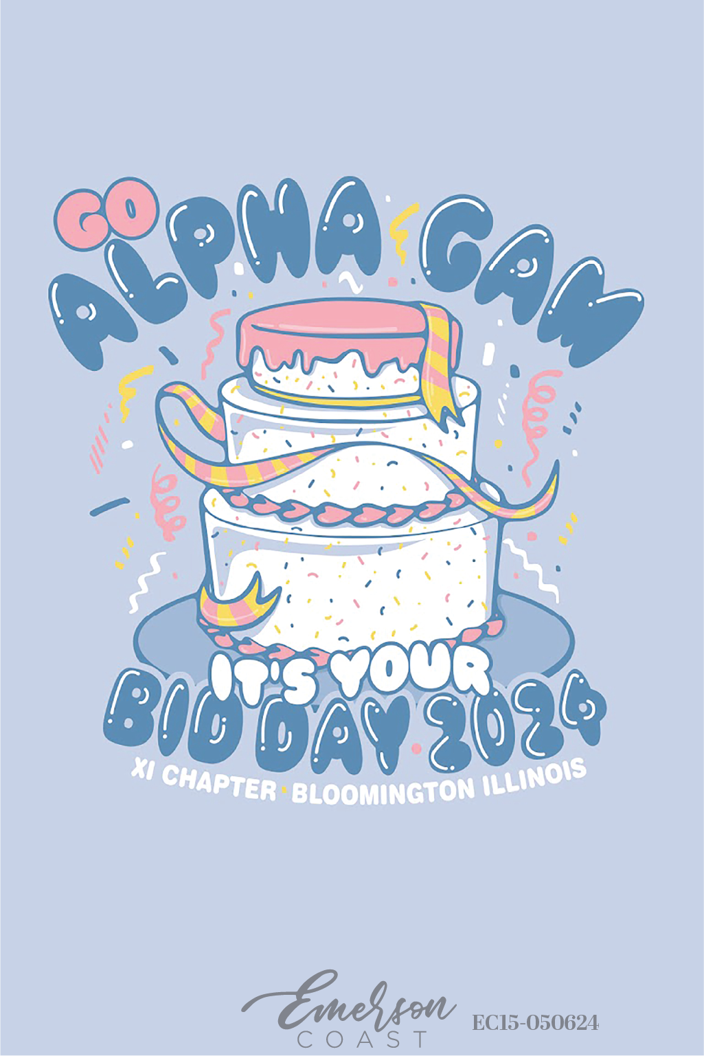 Alpha Gamma Delta Birthday Bid Day T-Shirt