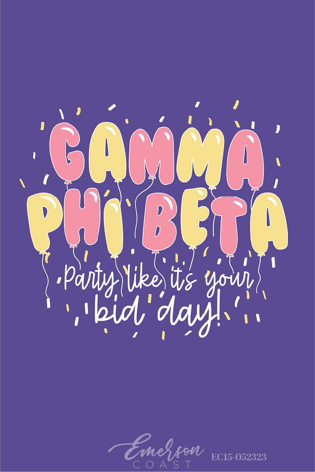 Gamma Phi Beta Party Like Its Your Bid Day T-Shirt