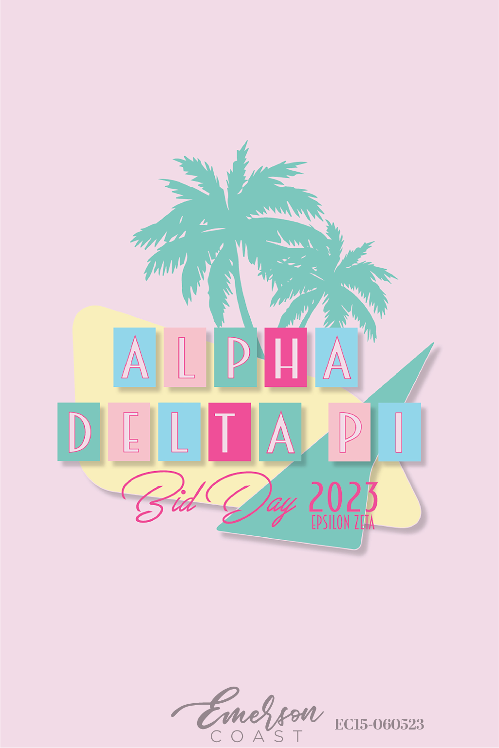 Alpha Delta Pi Palm Beach Bid Day T-Shirt