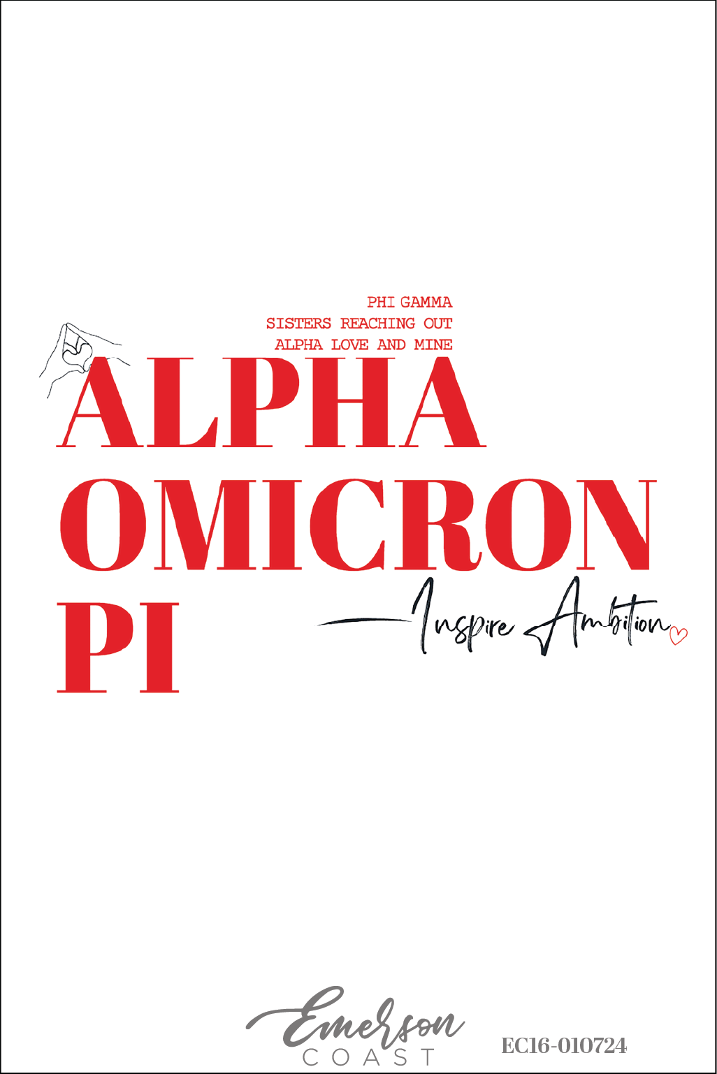 Alpha Omicron Pi Georgia College And State University Sisterhood Tee