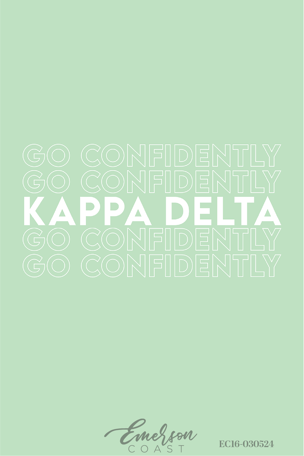 Kappa Delta Louisiana State University Light Green Recruitment Tee