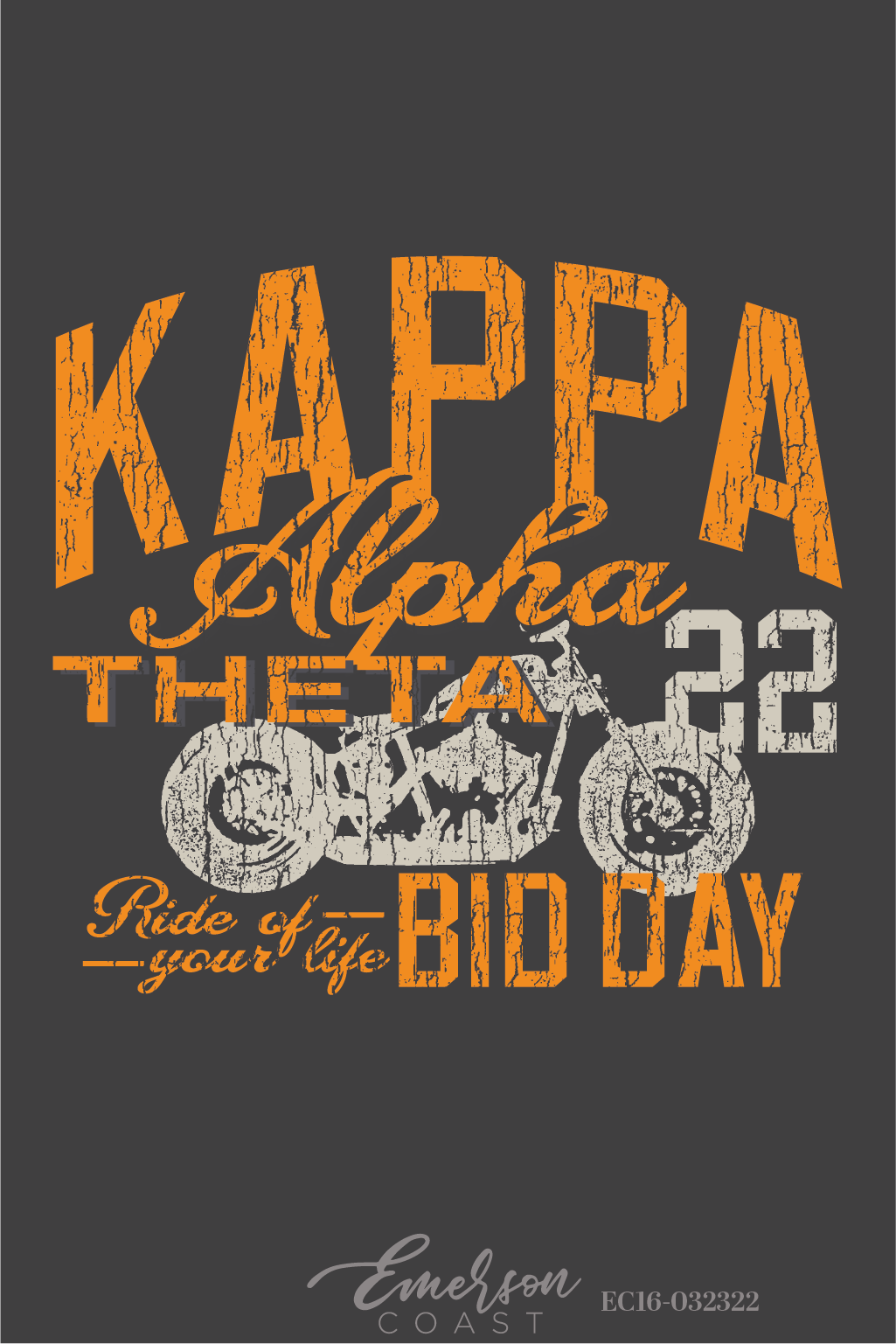 Kappa Alpha Theta Ride Of Your Life Bid Day T-Shirt