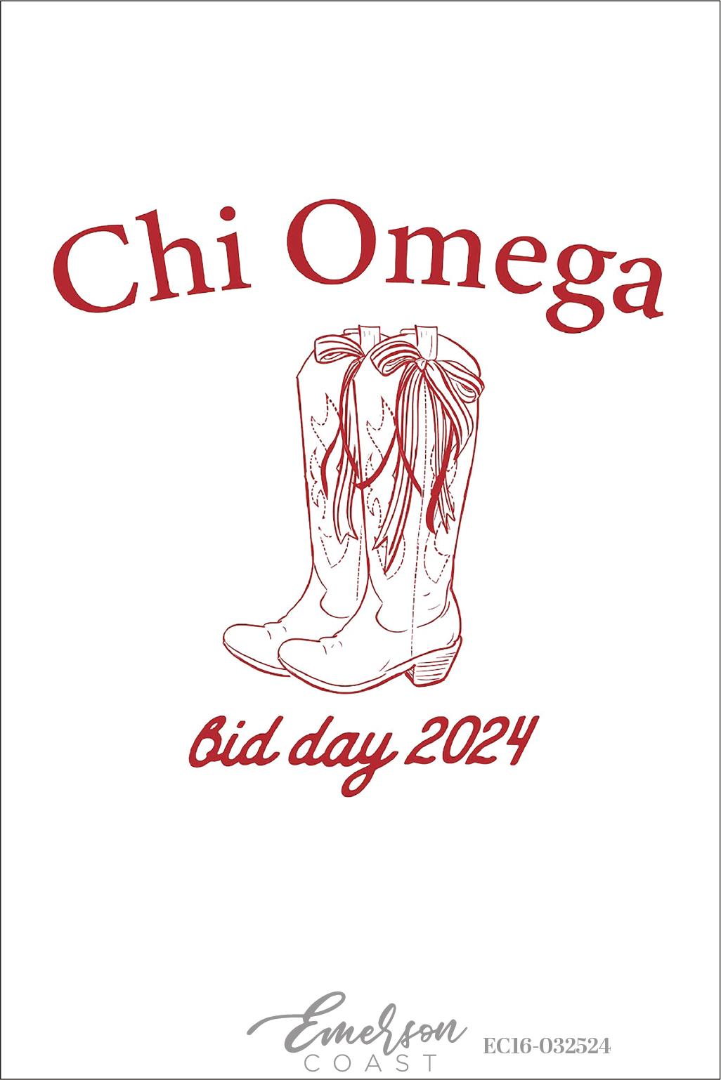 Chi Omega Cowgirl Bid Day T-Shirt