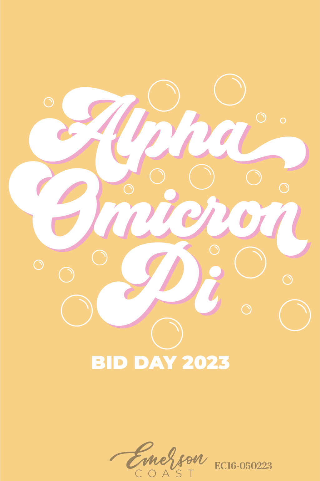 Alpha Omicron Pi So Fresh So Clean Bid Day T-Shirt