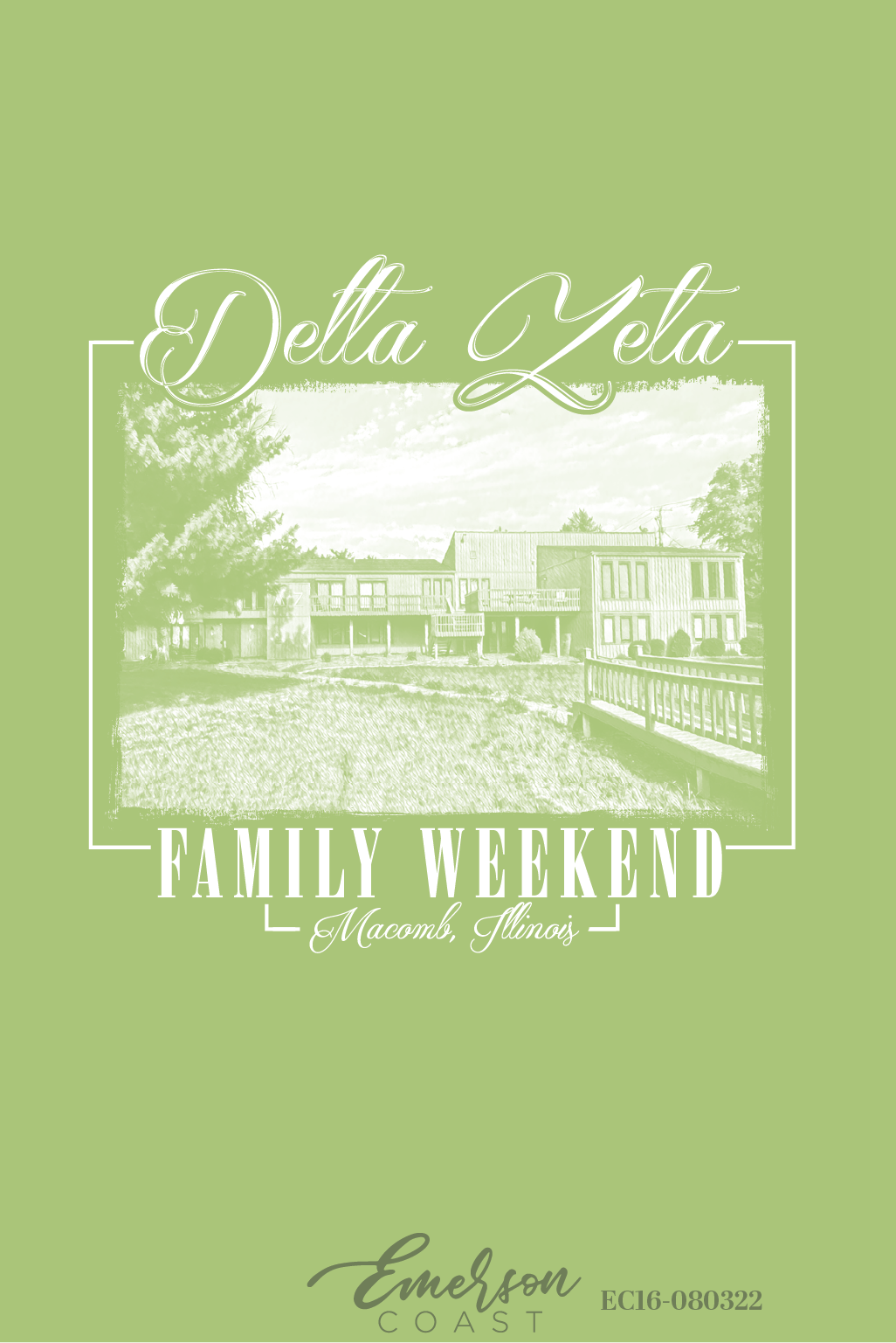 Delta Zeta Western Illinois University Parents Weekend T-Shirt