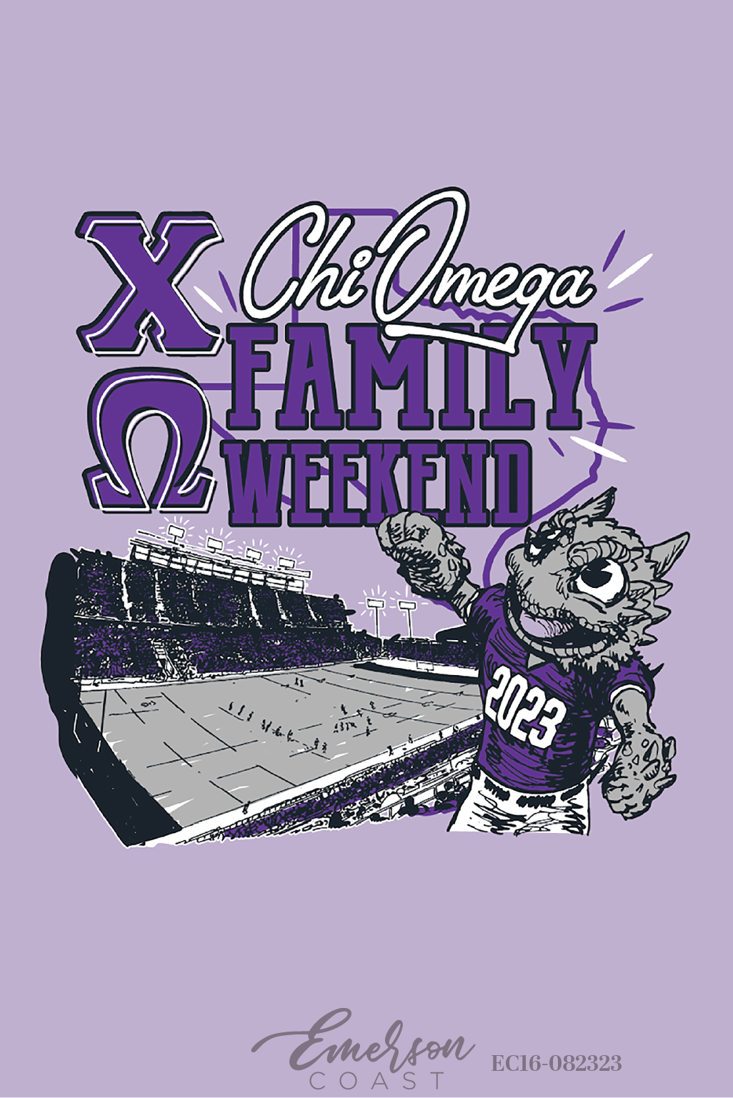 Alpha Chi Omega Texas Christian University Family Weekend T-Shirt