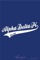 Alpha Delta Pi Navy Baseball Bid Day Henley