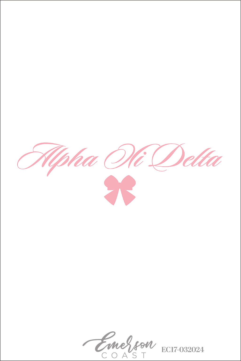 Alpha Xi Delta Simple Bow Bid Day T-Shirt