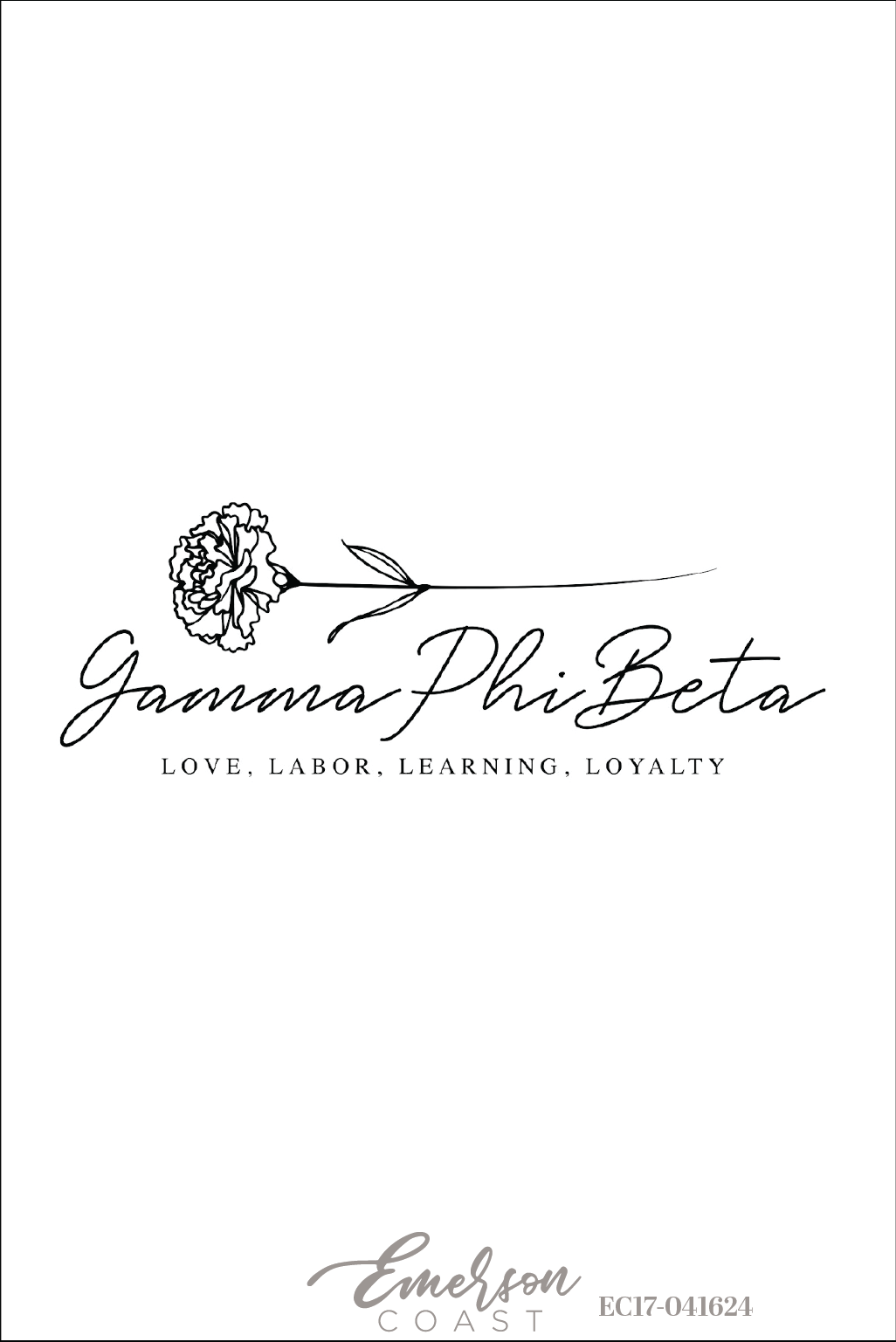Gamma Phi Beta Love Labor Learning Loyalty Recruitment Tee