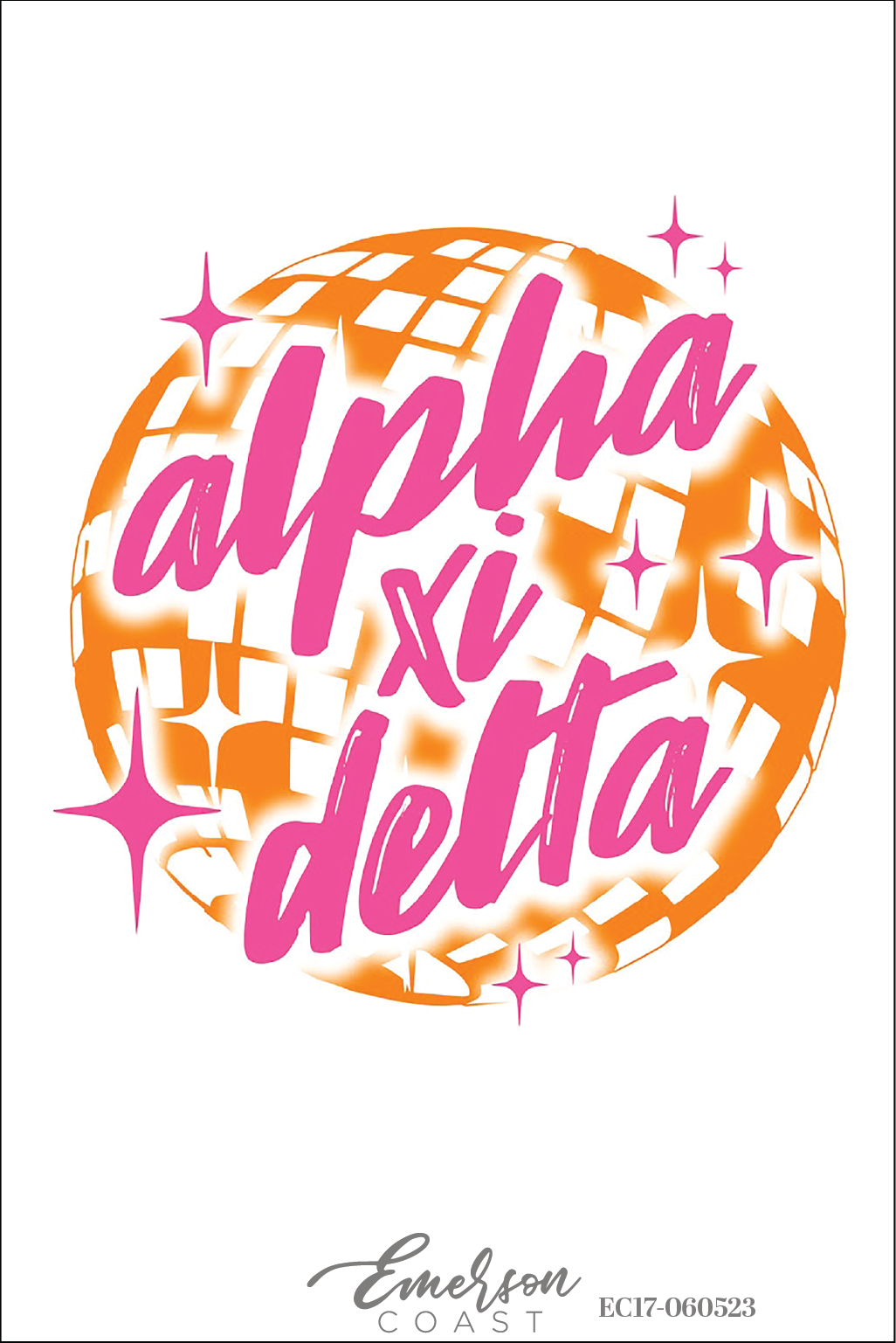 Alpha Xi Delta Disco Recruitment T-Shirt