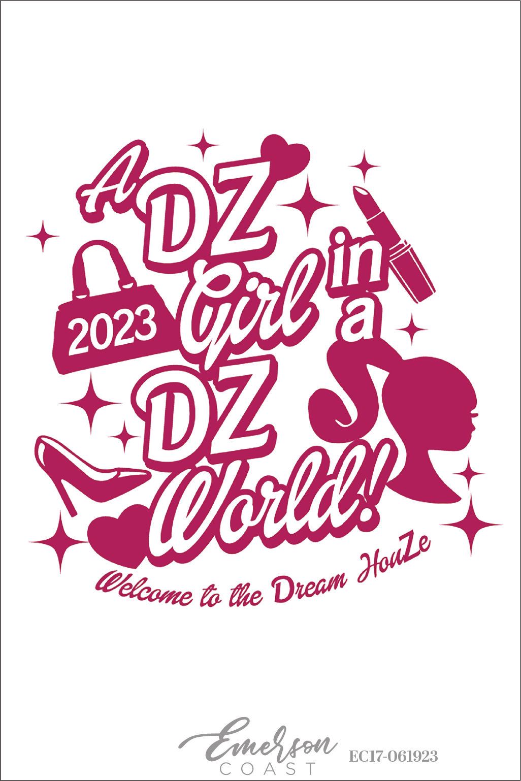 Delta Zeta DZ Girl In A DZ World Bid Day T-Shirt