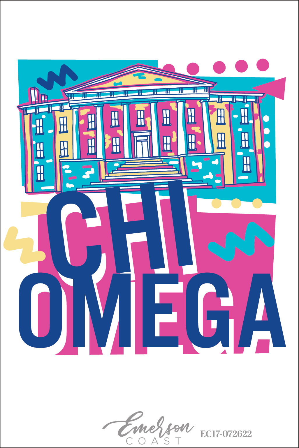 Chi Omega Full House Bid Day T-Shirt