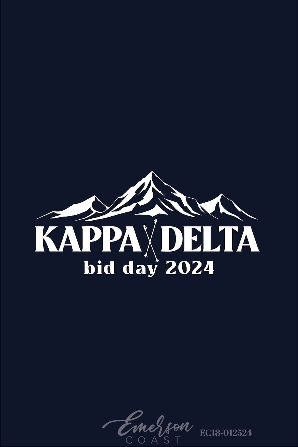 Kappa Delta Snow Place Like Home Bid Day T-Shirt