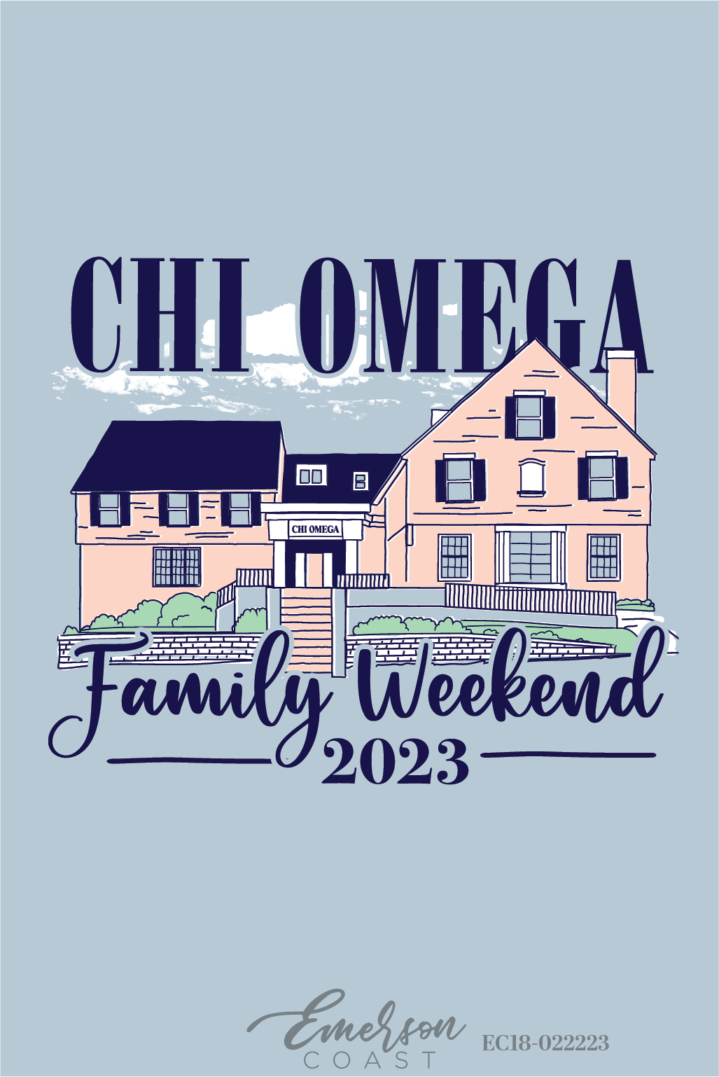 Chi Omega Washington State University Family Weekend T-Shirt