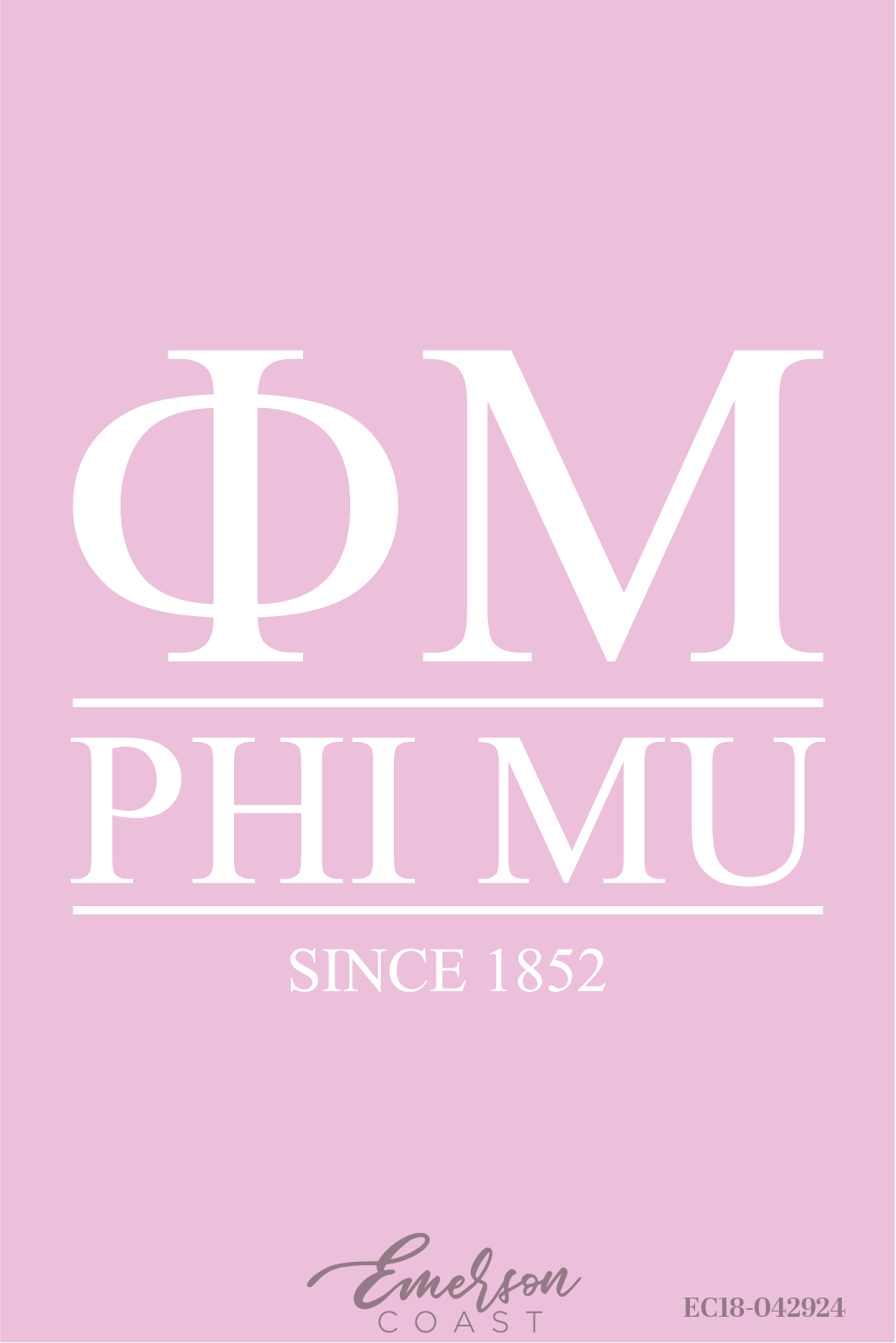 Phi Mu Light Pink Classic Recruitment Tee