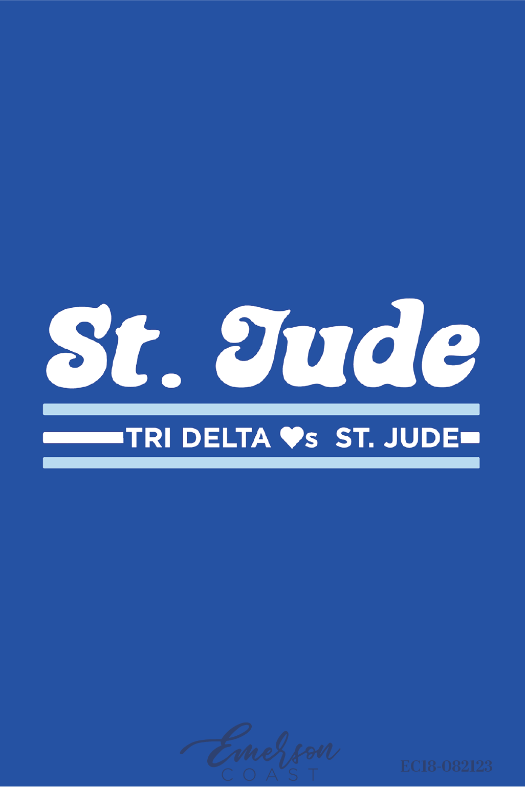 Delta Delta Delta Loves St. Jude Blue Philanthropy T-Shirt