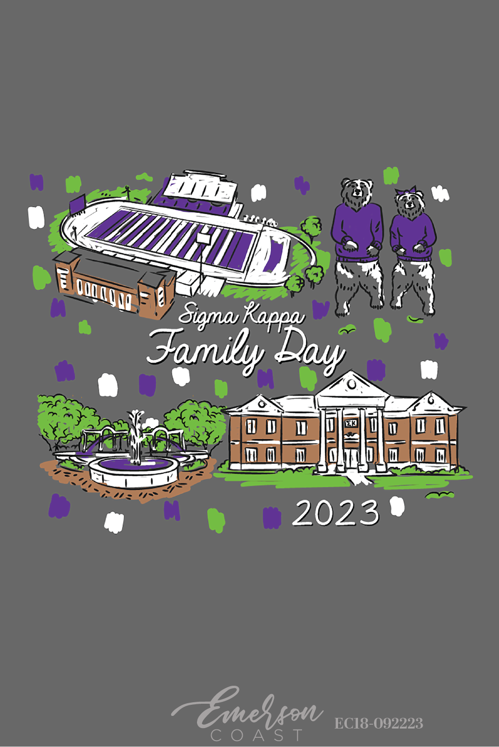 Sigma Kappa University Of Central Arkansas Family Weekend T-Shirt