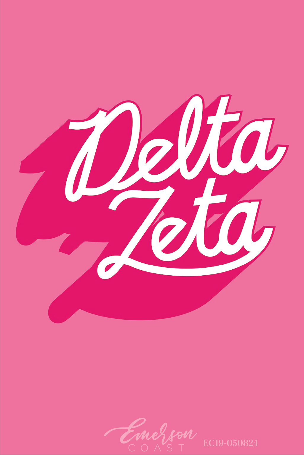 Delta Zeta University Of Central Arkansas Pink Recruitment Tee