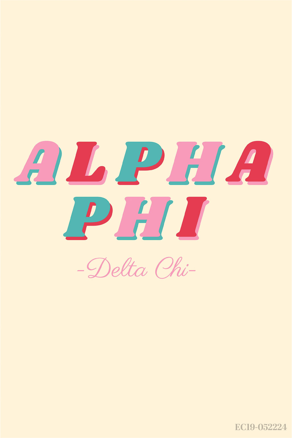 Alpha Phi William Woods University Retro Recruitment Ringer Tee