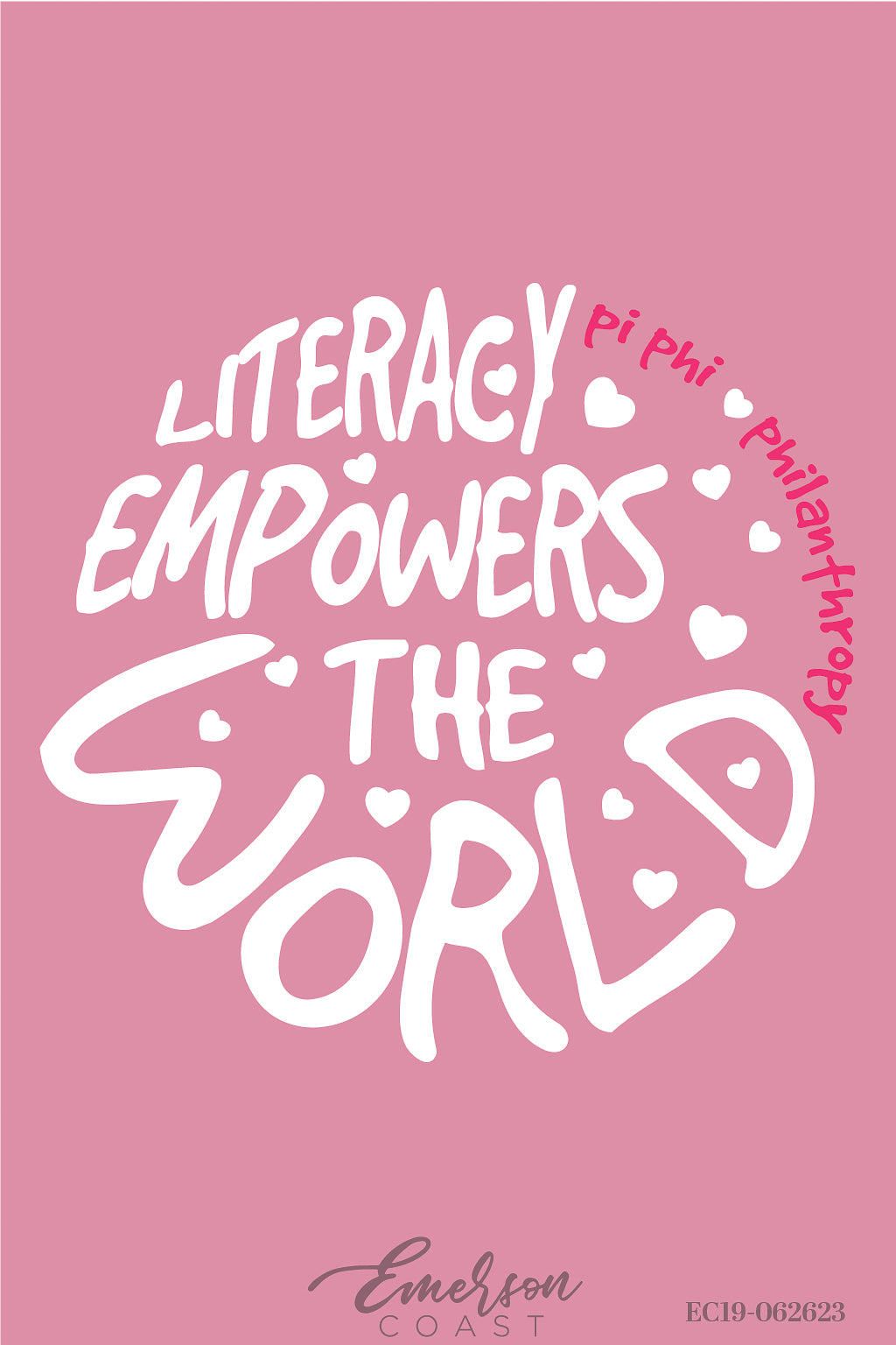 Pi Beta Phi Literacy Empowers the World Ringer Tee