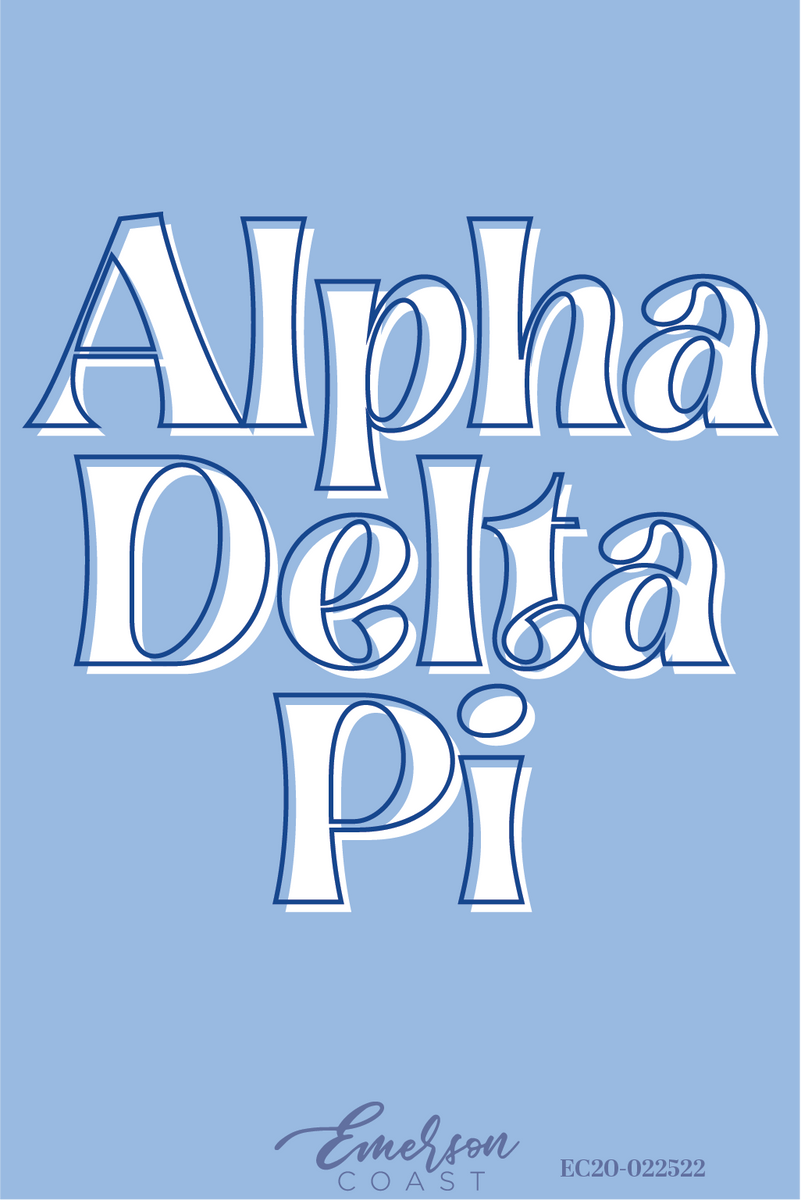 Alpha Delta Pi Georgia Tech 3D Recruitment Tee Shirt – Emerson Coast