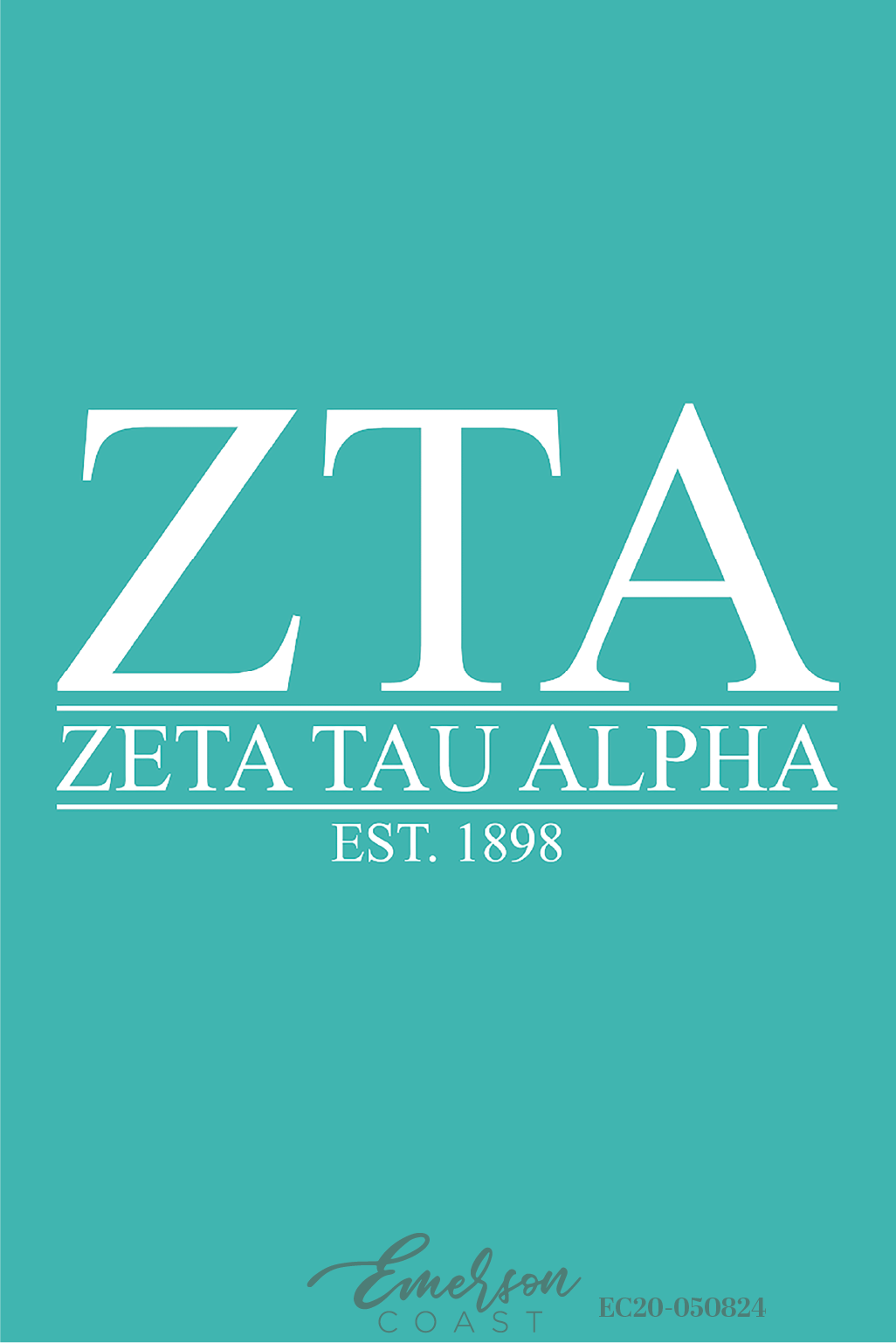 Zeta Tau Alpha Georgia Tech Teal Classic Recruitment Shirt