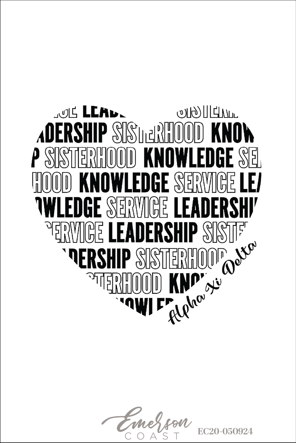 Alpha Xi Delta Sisterhood Knowledge Service Recruitment Tee