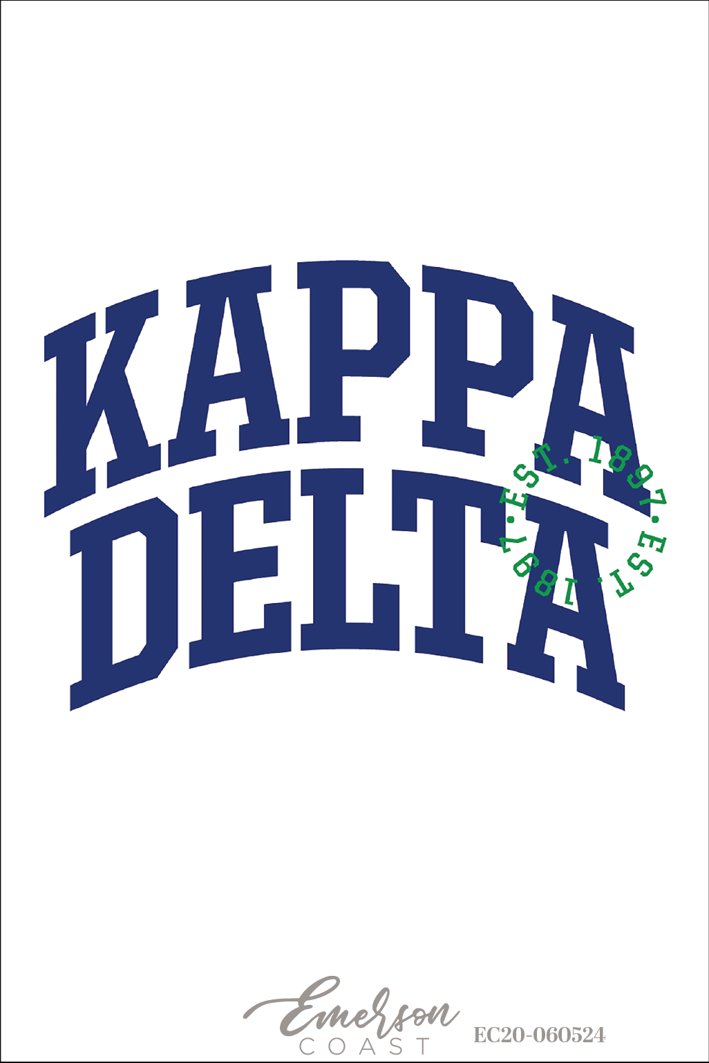 Kappa Delta Eastern Kentucky University Bold Recruitment Tee