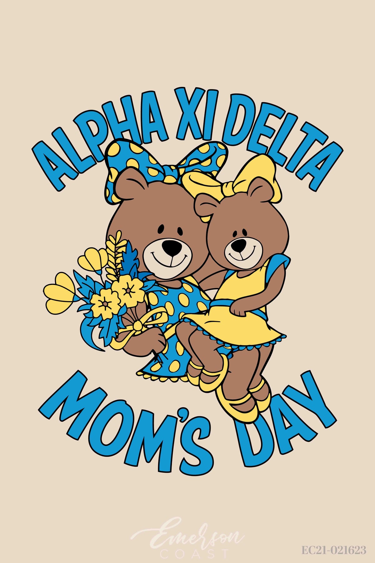 NEW Alpha Xi Delta University of Alabama at Birmingham Mom's Day Tote T-Shirt