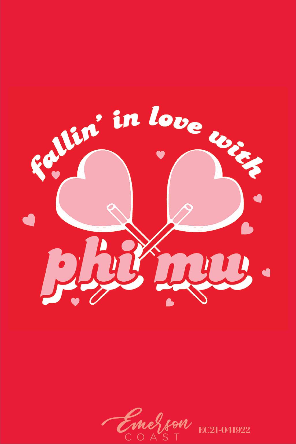 Phi Mu Falling In Love Bid Day T-Shirt