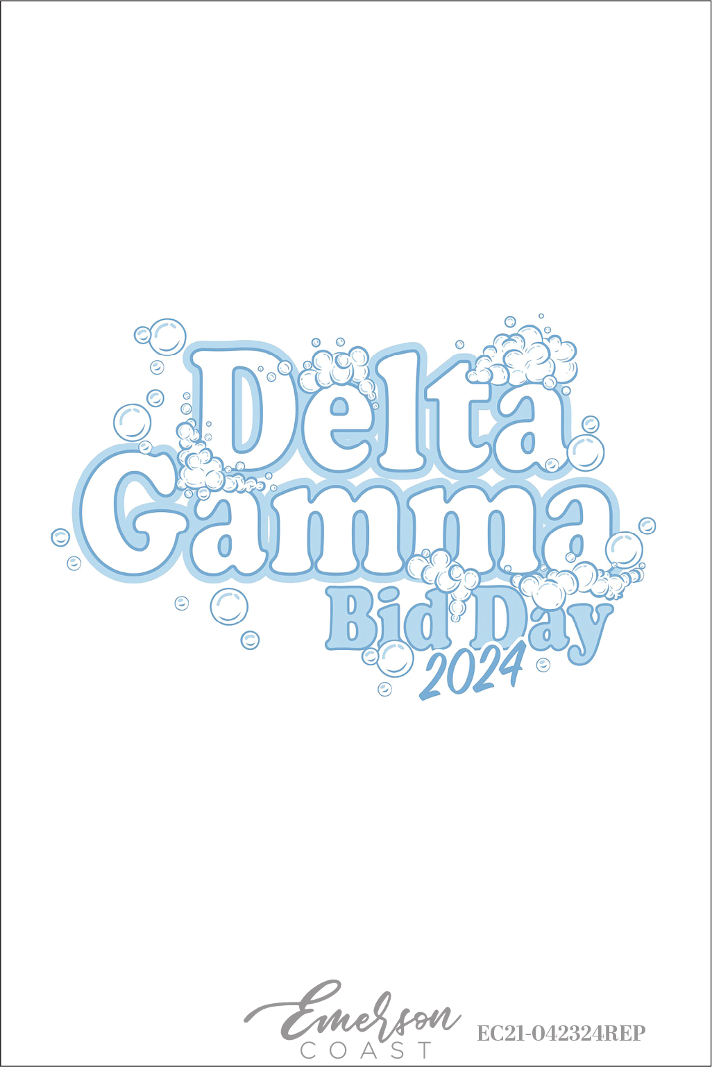 Delta Gamma So Fresh So Clean Bid Day Tank