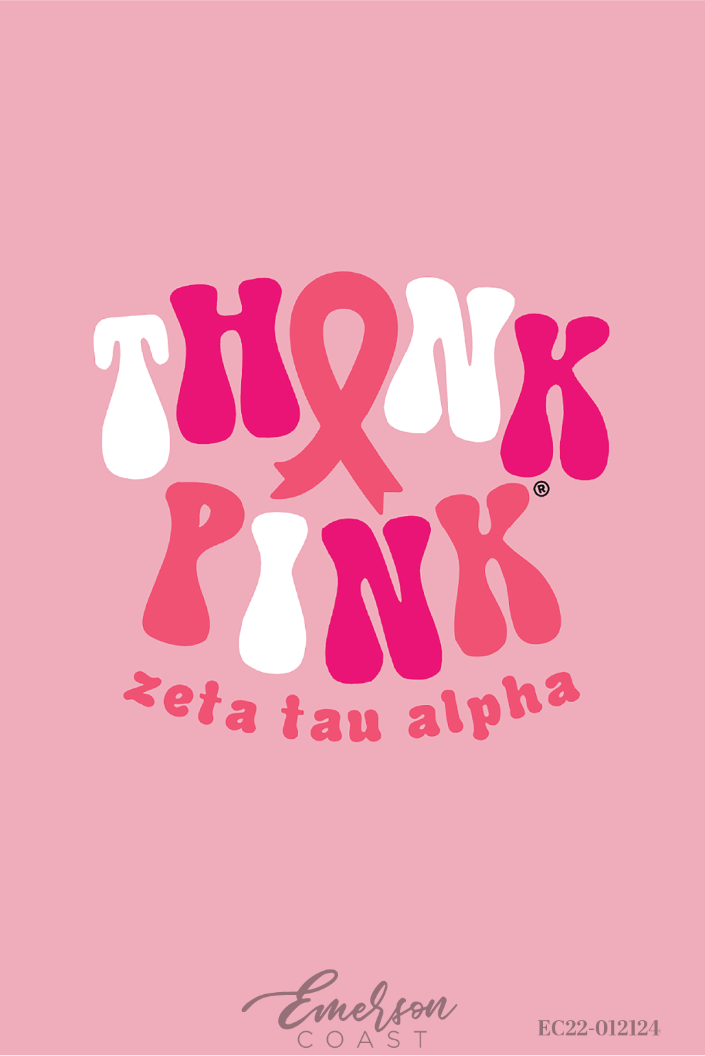 Zeta Tau Alpha Think Pink Philanthropy T-Shirt