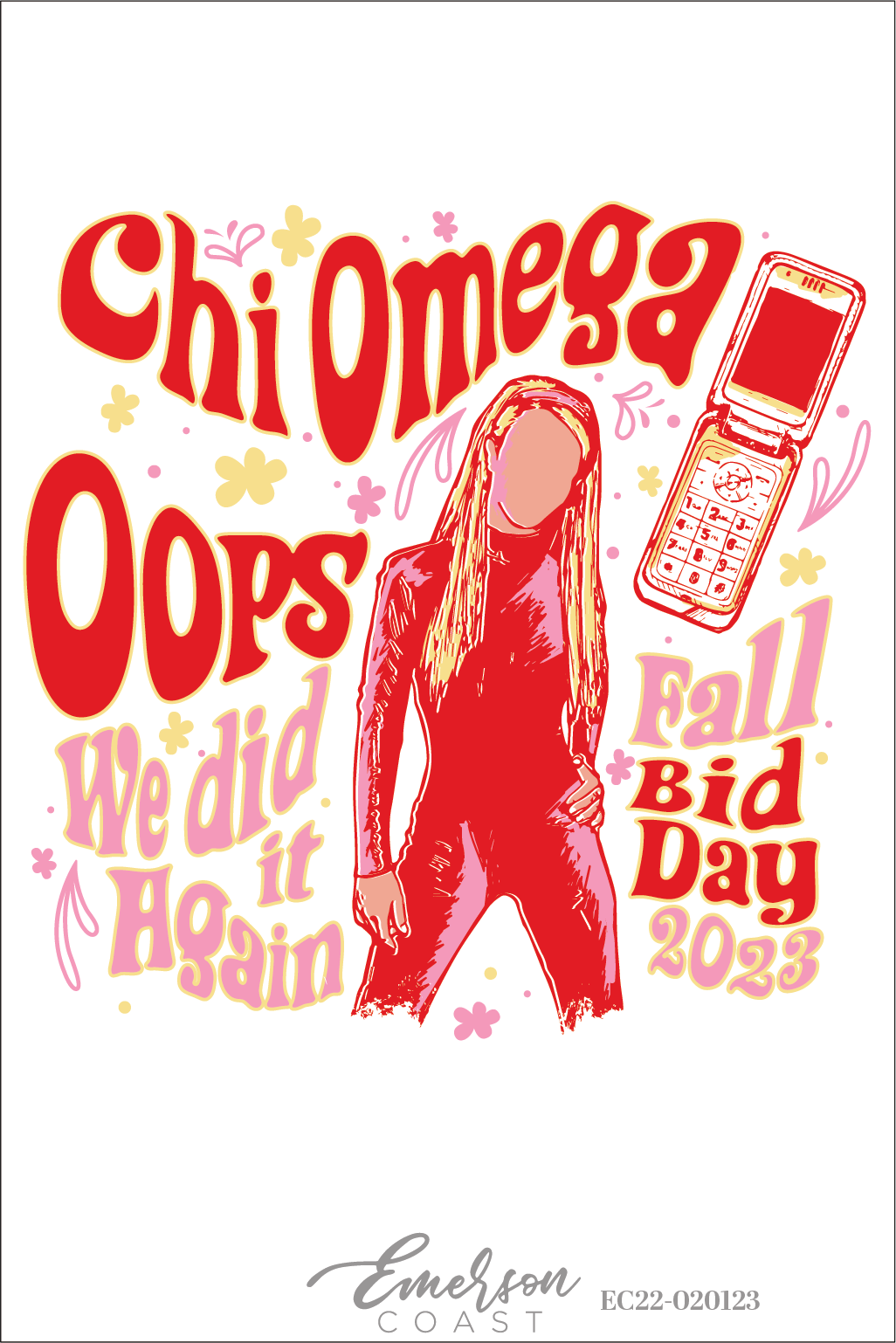 Chi Omega Oops We Did It Again Bid Day T-Shirt