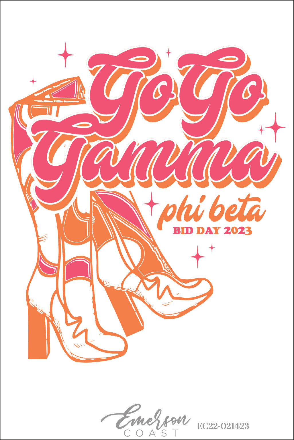 Gamma Phi Beta Go Go Gamma Phi Bid Day T-Shirt