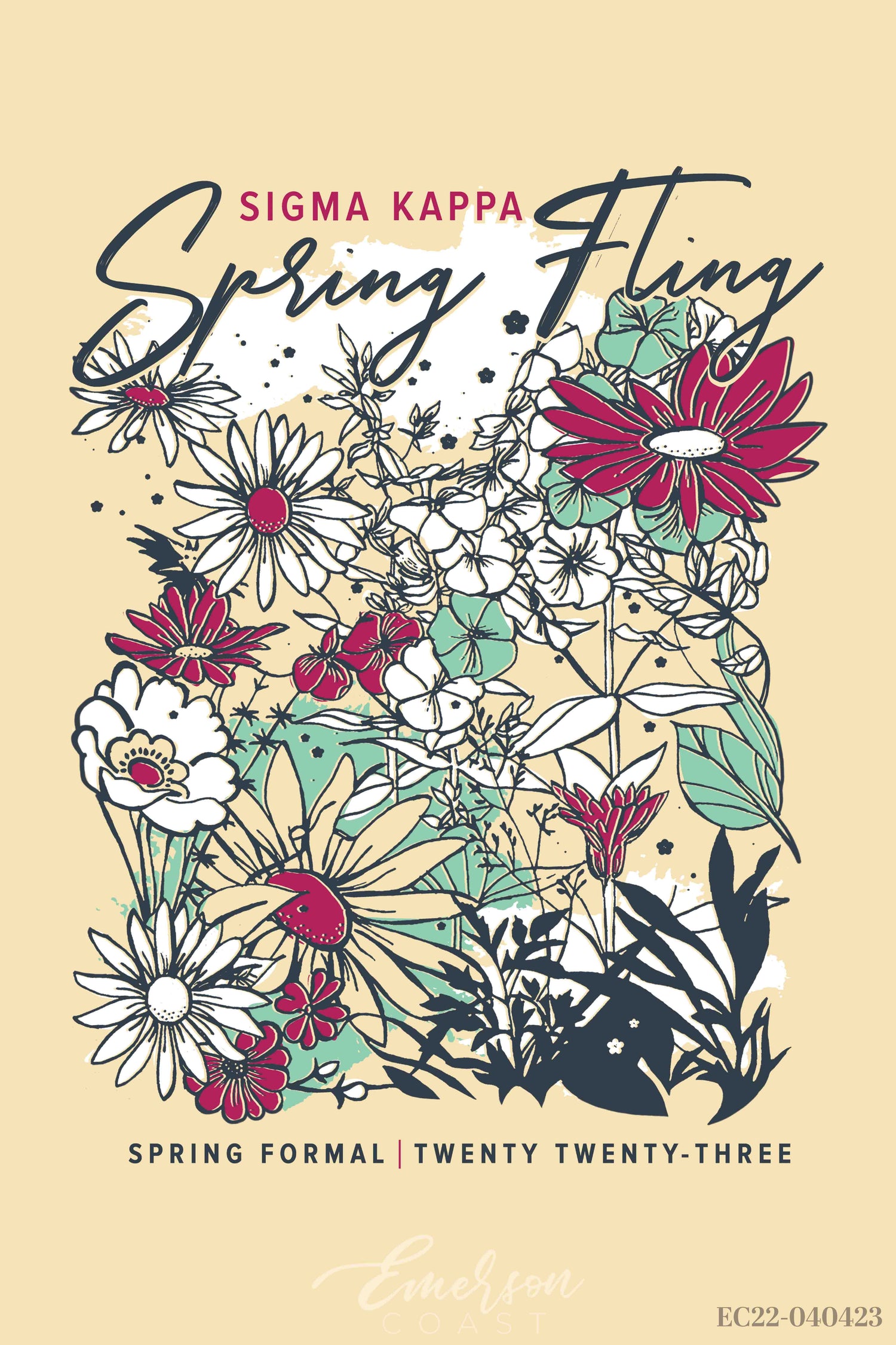 Sigma Kappa University of North Carolina at Charlotte Formal T-shirt