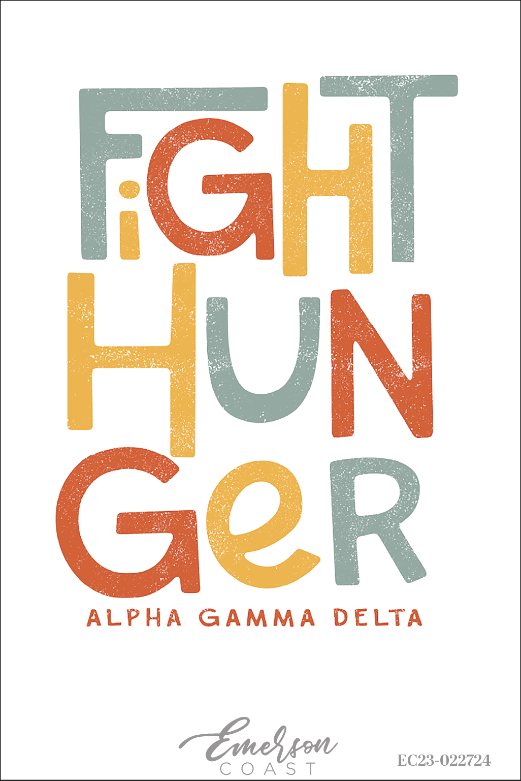 Alpha Gamma Delta Fight Hunger Philanthropy Tee